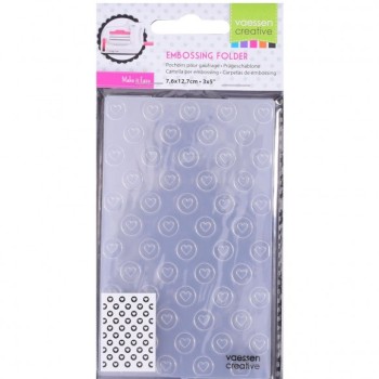 Cuori - Embossing Folder -Vaessen Creative 100604-113