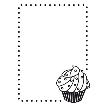 Darice Embossing Folder - Fustella per Rilievo con Cupcake - 1217-49
