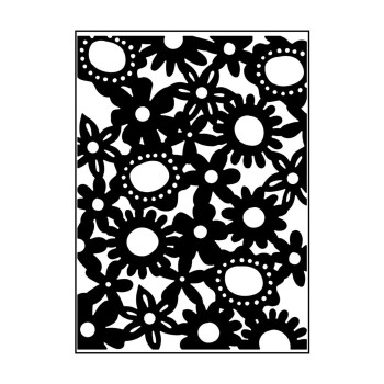 Embossing Folder Carabelle - Fustella per Rilievo con Fiori AE60009 10,8x14,6cm