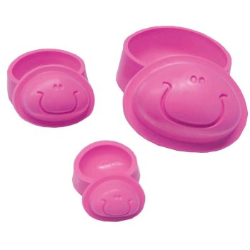 Stampo Faccia per Gomma Crepla - Faccia x 3 Stampo Fommy 31012