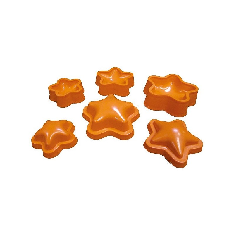Stampo Stelle per Gomma Crepla - Stelline x 3 Stampi Fommy 31017