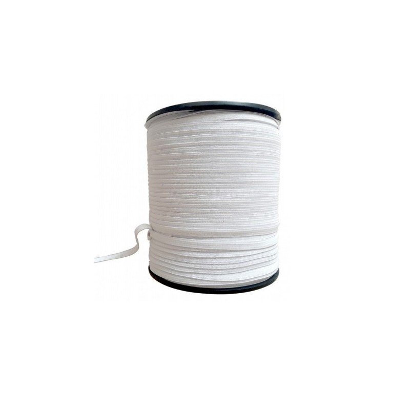 Elastico Bianco 6mm - Nastro Elastico - Vendita al metro