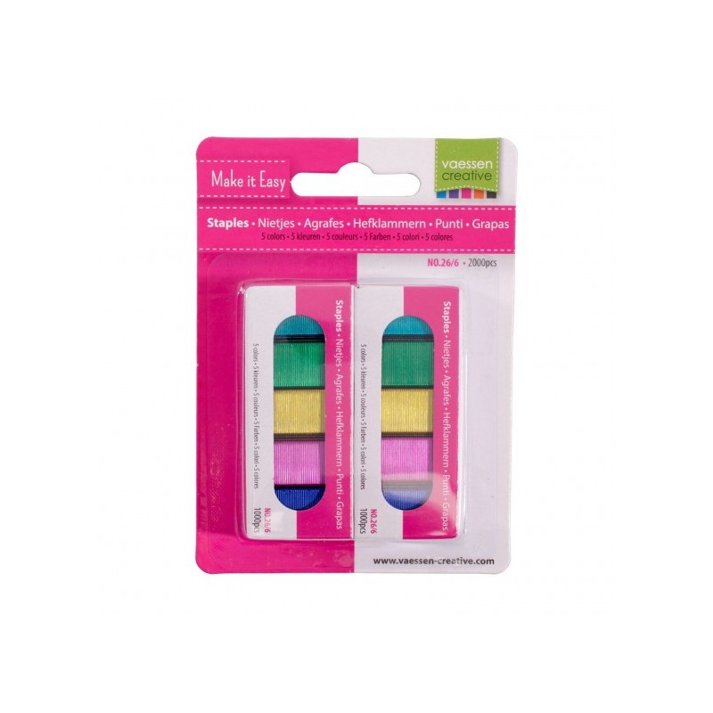 Graffette - Punti Colorati in 5 colori - 2000 pezzi 2137-058