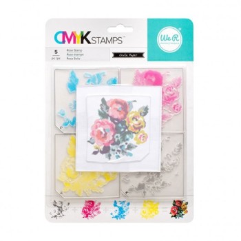 Timbro Rosa We R Memory Keepers • CMYK Stamp kit Rose 660544