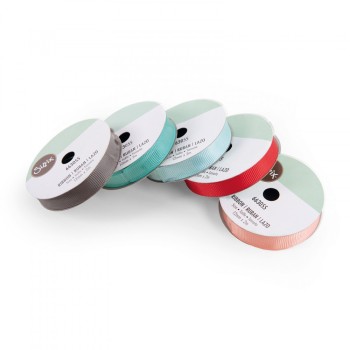 Set Nastrini Sizzix Making Essential - Grosgrain 5 Rotoli 663055