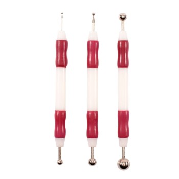 Bulini - 3 pezzi Vaessen Creative 1009-004 Embossing Tools