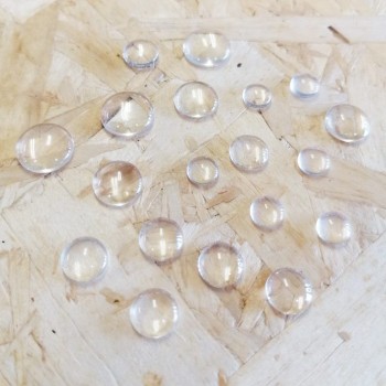 Bolle Trasparenti Piatte - 20 pezzi per confezione