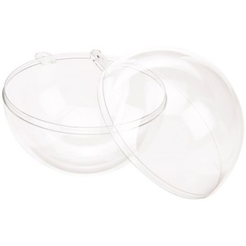 Sfera 16cm Trasparente - Sfera Apribile Diametro 16cm