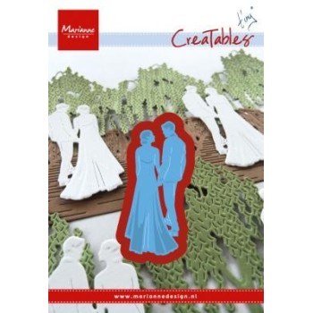 Fustella Sposi Matrimonio - Marianne Design Creatables TINY'S WEDDING LR0427