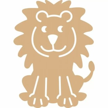 Leone in MDF 24x18.8cm
