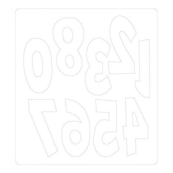 Fustella Numeri - Sizzix Bigz Die - Numeracy 664485 Numeri Grandi