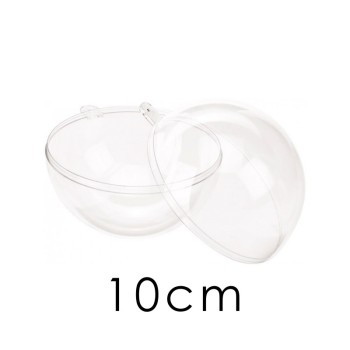 Sfera 10cm Trasparente - Sfera Apribile Diametro 10cm