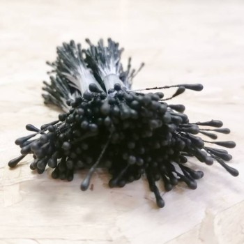 Pistilli per Fiori Finti Neri - 100 teste per confezione - 2mm