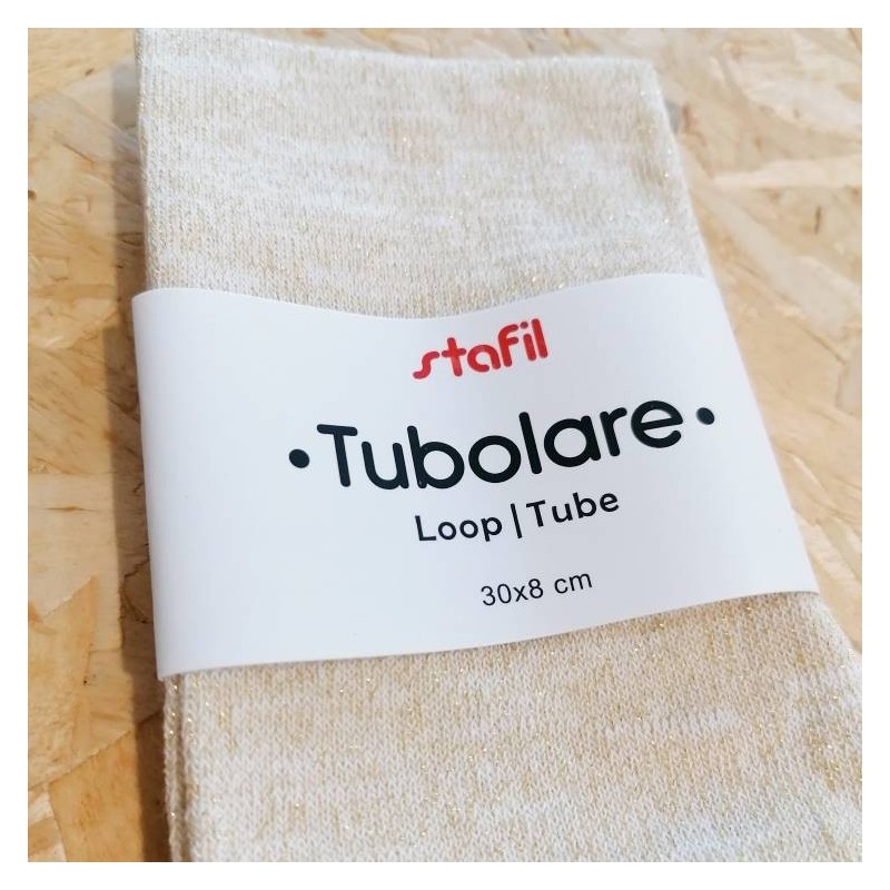 Tubolare Glitter Oro - 30x8cm Tubolare Dorato
