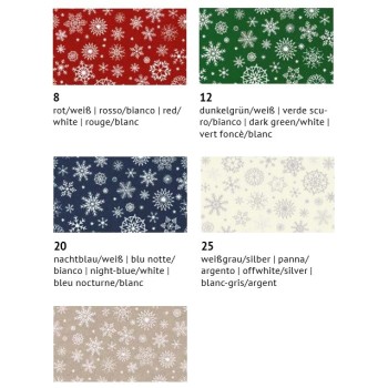 Pannolenci Fiocchi di Neve Tramato Natale - 30x40cm 1mm