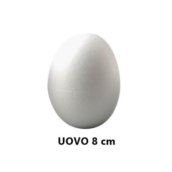 Uovo di Polistirolo 8cm da decorare