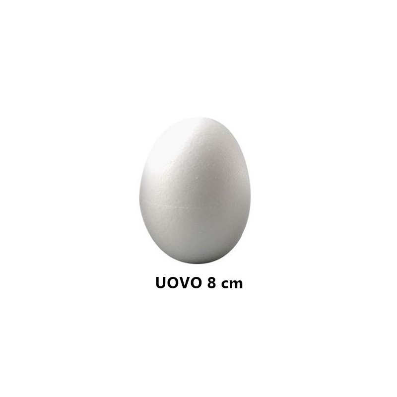 Uovo di Polistirolo 8cm da decorare