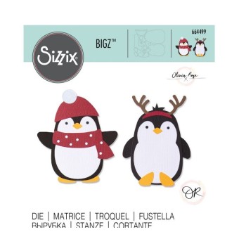 Fustella Pinguini Sizzix Bigz Die - Penguin Friends 664499