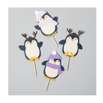 Fustella Pinguini Sizzix Bigz Die - Penguin Friends 664499