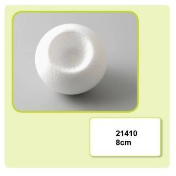 Sfera di Polistirolo di Natale 8cm - Palla di Polistirolo da Decorare 8cm