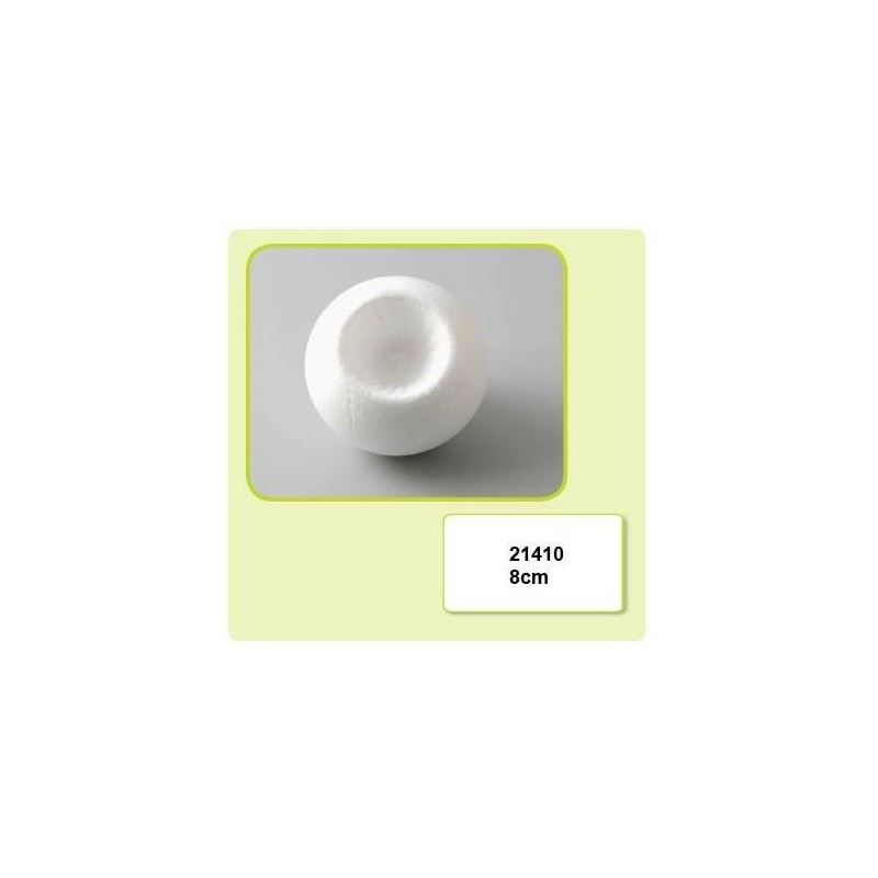 Sfera di Polistirolo di Natale 8cm - Palla di Polistirolo da Decorare 8cm