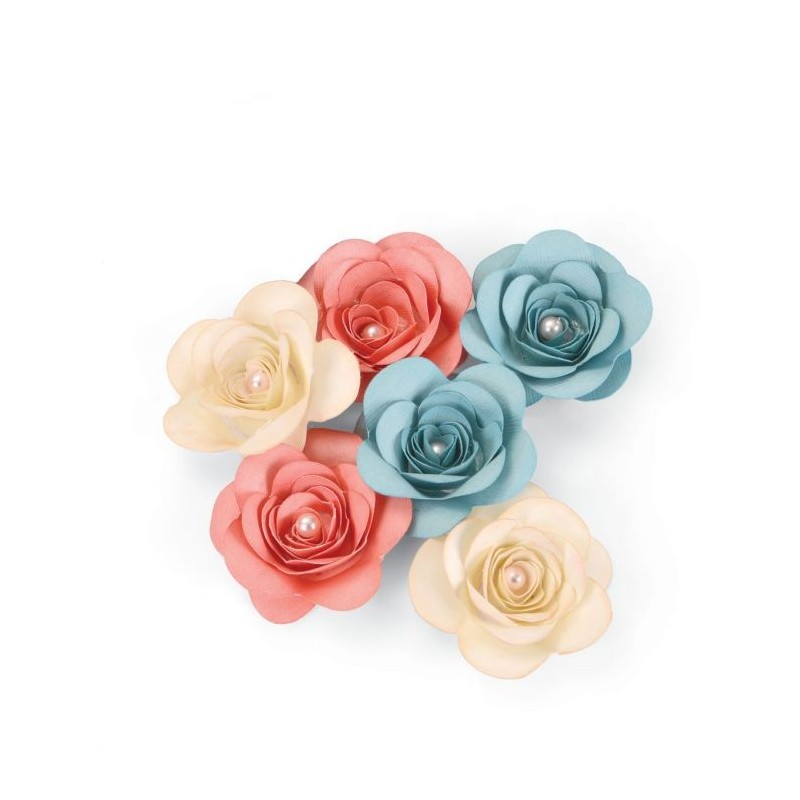 Fustella Rosa Sizzix • Bigz die Love birds 3-D Rose 660834