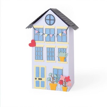 Fustella Casa Sizzix • Thinlits die set No Place Like Home 663847 "Nessun posto come casa" Fustella Casetta