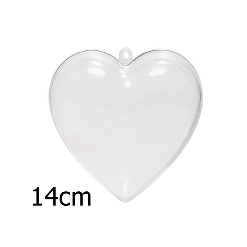 Cuore 14cm Trasparente - Cuore Apribile 14cm
