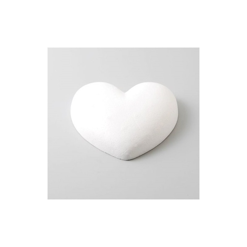 Cuore Piatto di Polistirolo 15 cm