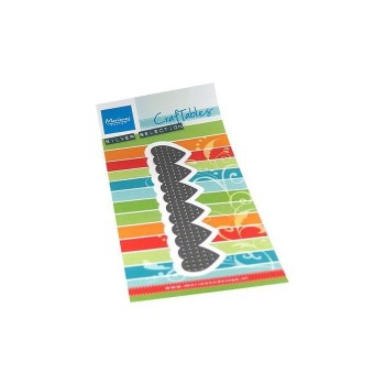 Fustella Cuori Punto Croce Marianne Design CR1531 Craftables Cross stitch border hearts