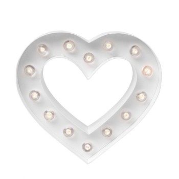 Cuore Luminoso - 22cm Decorazione Heidi Swapp • Marquee heart
