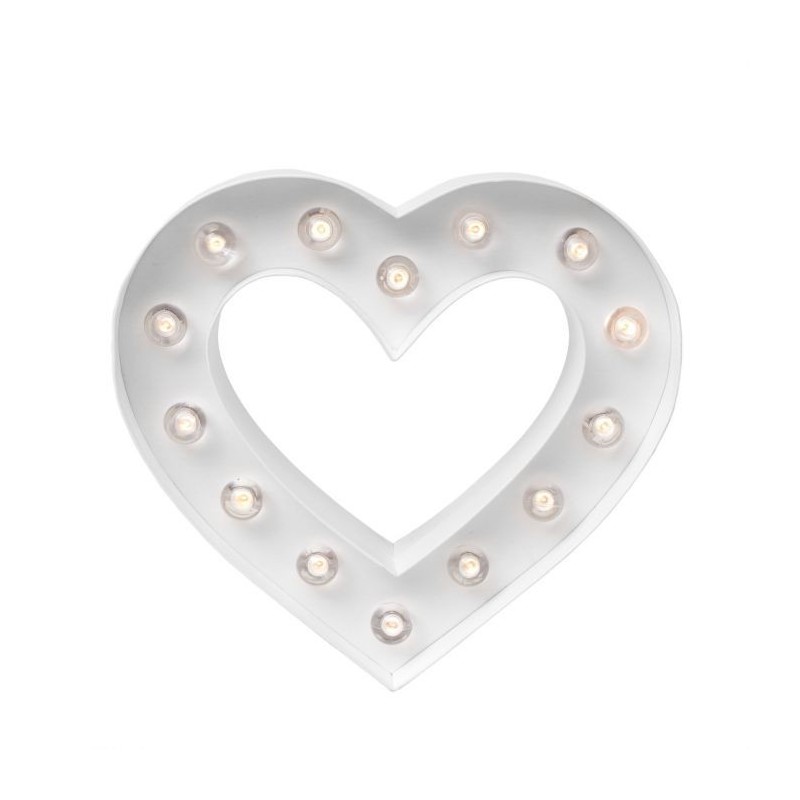 Cuore Luminoso - 22cm Decorazione Heidi Swapp • Marquee heart