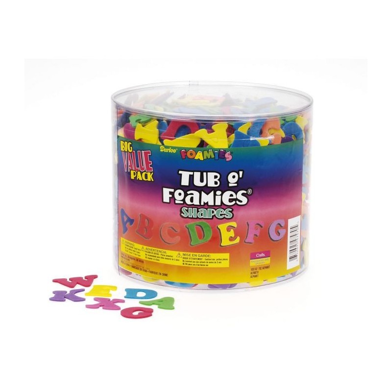 Alfabeto in Fommy - Darice • Foamies bucket shapes alphabet 1031-92