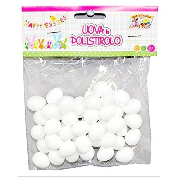 Uova Piccole di Polistirolo 2cm - Ovetti 48pz