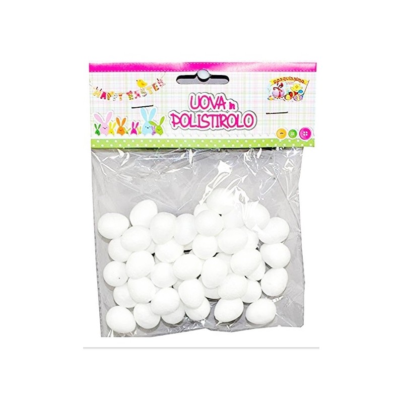 Uova Piccole di Polistirolo 2cm - Ovetti 48pz