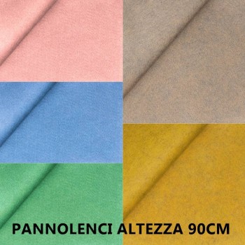 Pannolenci Tinta Unita 1mm - Vendita al Metro, altezza 90cm - Vari Colori