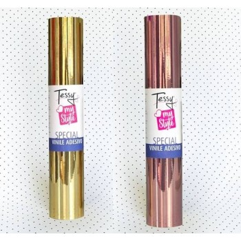 Vinile Adesivo Metallizzato Permanente - Foglio 30,5x50cm