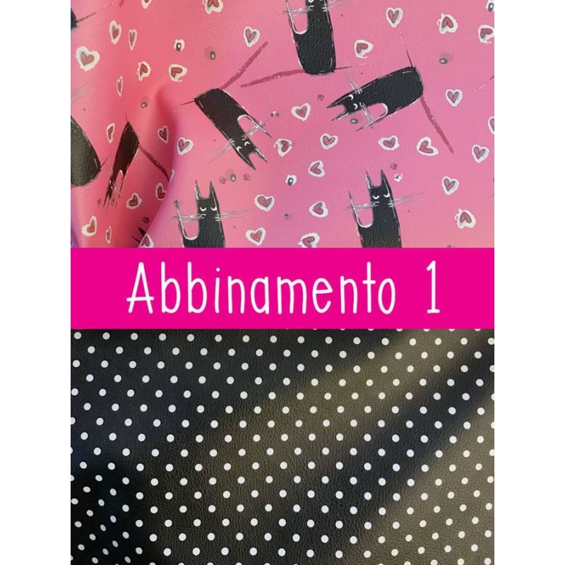KIT POCHETTE MEZZALUNA - Tessy - Kit con Tessuto e Cartamodello