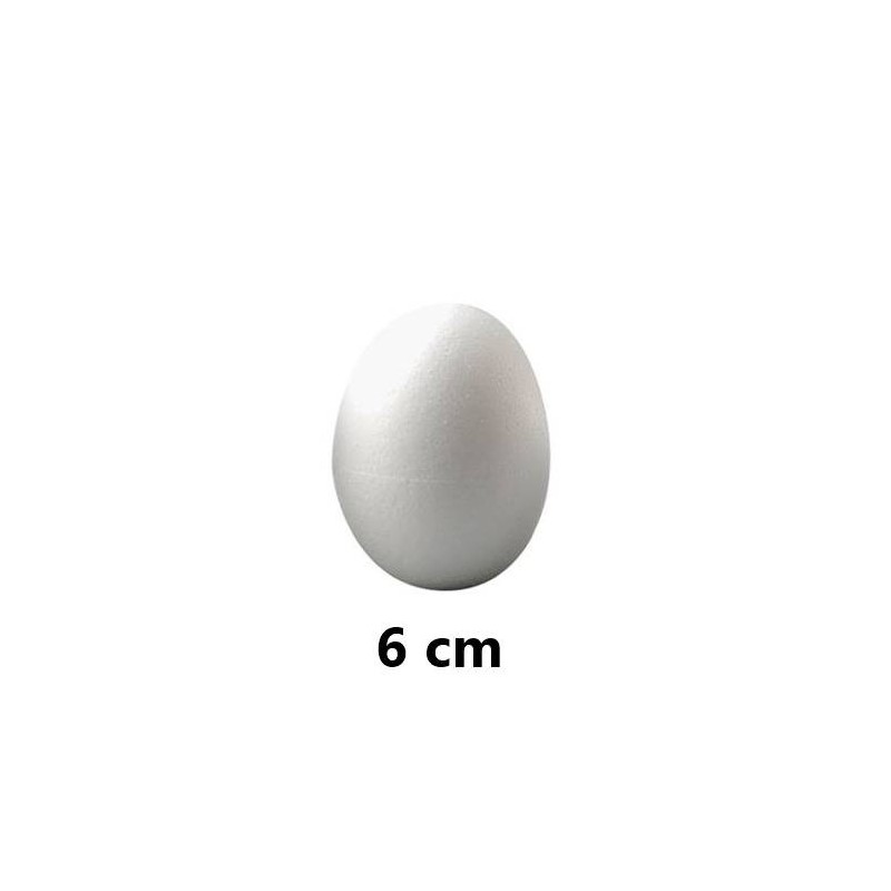 Uovo di Polistirolo da decorare 6cm