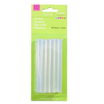 Tubetti Sticks Colla a Caldo 7,4mmx10cm - 12 pezzi per confezione