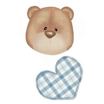 Pannello Coccarda Nascita Little Boy - Idee per Creare - Kit Cucito Creativo Fiocco Nascita Bimbo con Luna