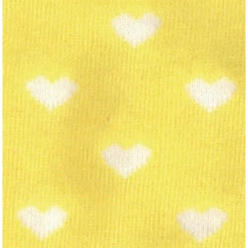 Tubolare Cuori Giallo e Bianco - 30cm x 8cm