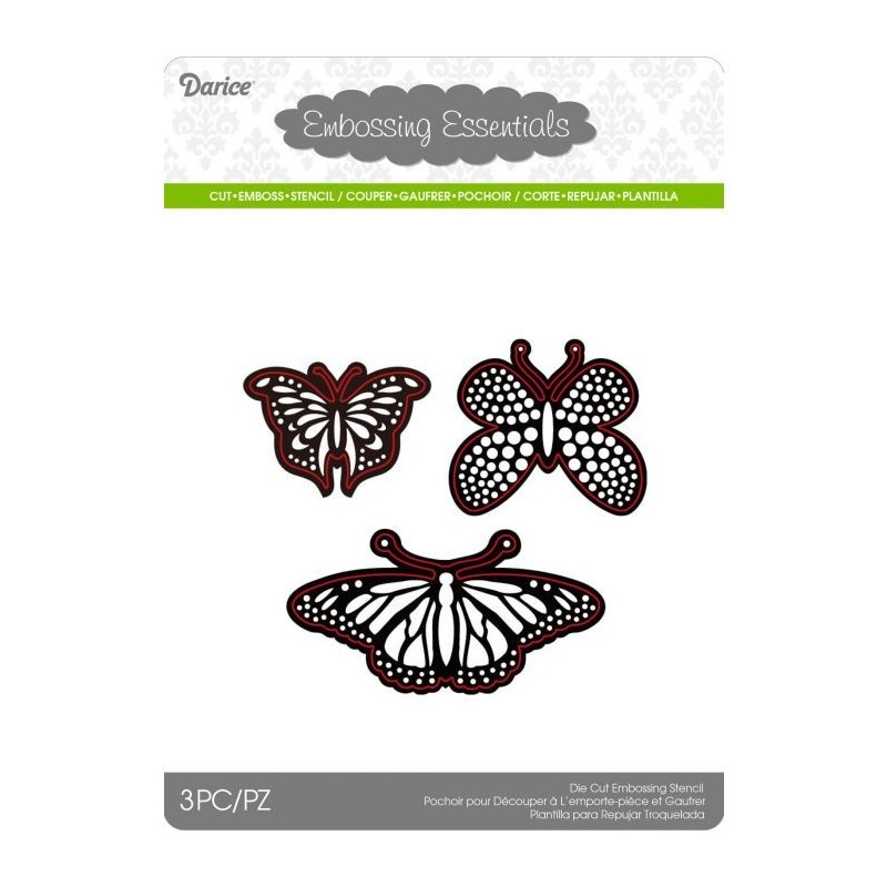 Fustella Metallica Farfalle Darice • Die Cut Butterflies - Set di 3 Farfalle