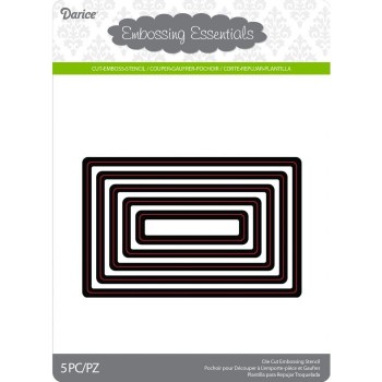 Fustella Metallica Rettangoli - Darice • Die Cut Nesting Rectangles 5pcs