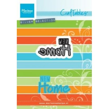 Fustella New Home Marianne Design CR1314 Craftables Fustella Scritta "Casa Nuova"