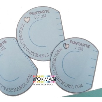 PUNTARTE - SET 3 Pezzi PER PUNTO FILZA E FESTONE 0,3-0,7-1CM - Creattiva