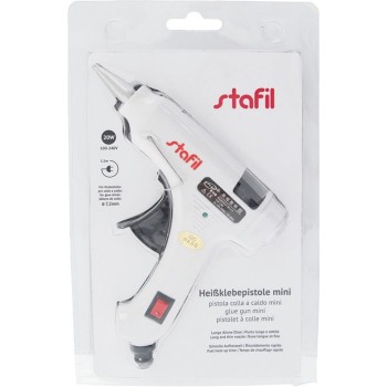 Pistola Stafil Mini per Colla a Caldo Piccola - ø 7,2 mm con interruttore On/Off