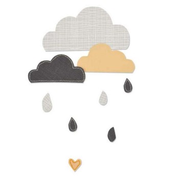 Fustella Nuvole Sizzix Bigz Die - 661380 Cloudy Days Nuvolette