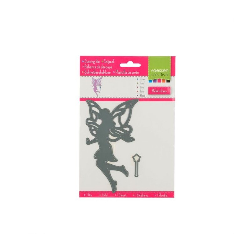 Fustella Fata - Vaessen Creative 3624-202 Fustella Fatina con Bacchetta