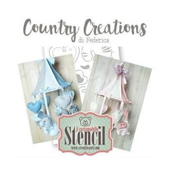 CARTAMODELLO STENCIL GIOSTRINA  • CREATTIVA N.22 Stencil Giostra
